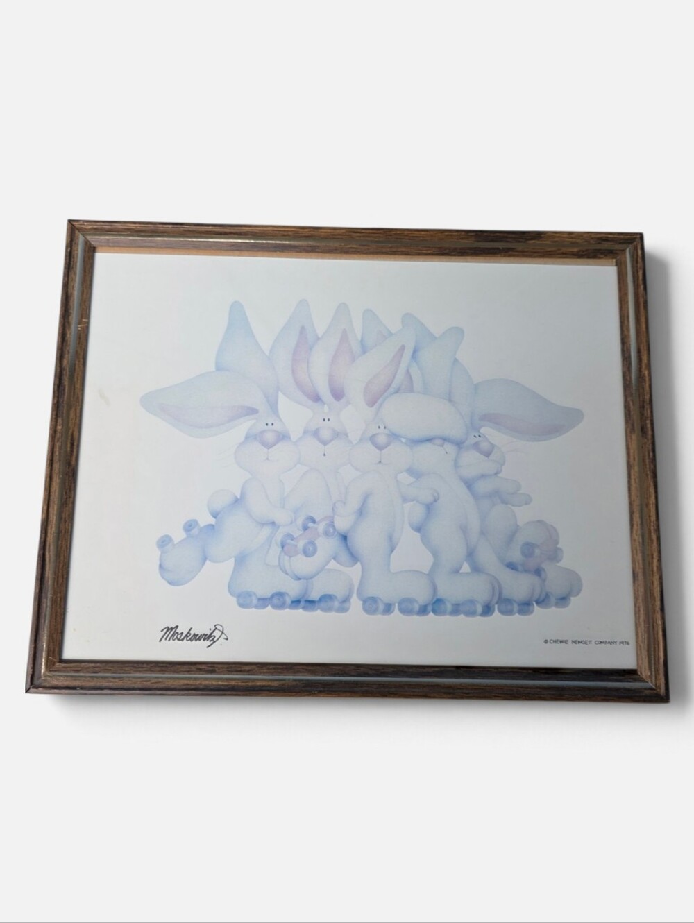 Vintage Framed Stewart Moskowitz 1976 “White Brothers: Who What When Where Why”